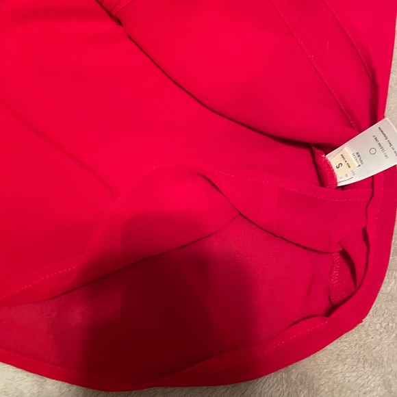 Red sheer lined sleeveless blouse, size S, $15 - Picture 5 of 6